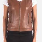 women leather vests