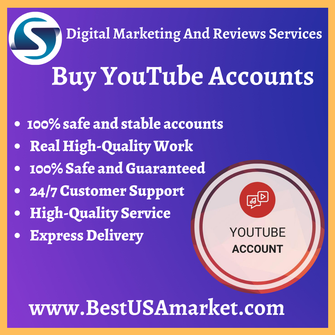 Buy YouTube Accounts - Real - Active Accounts - Cheap