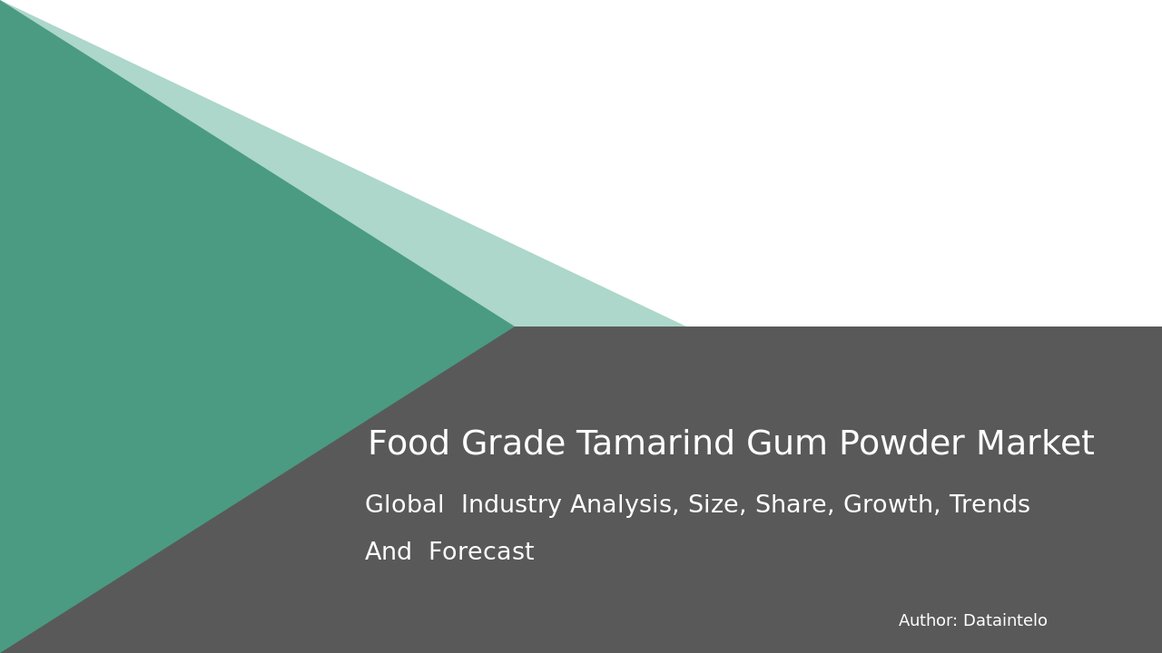 Food Grade Tamarind Gum Powder Market Research Report 2032