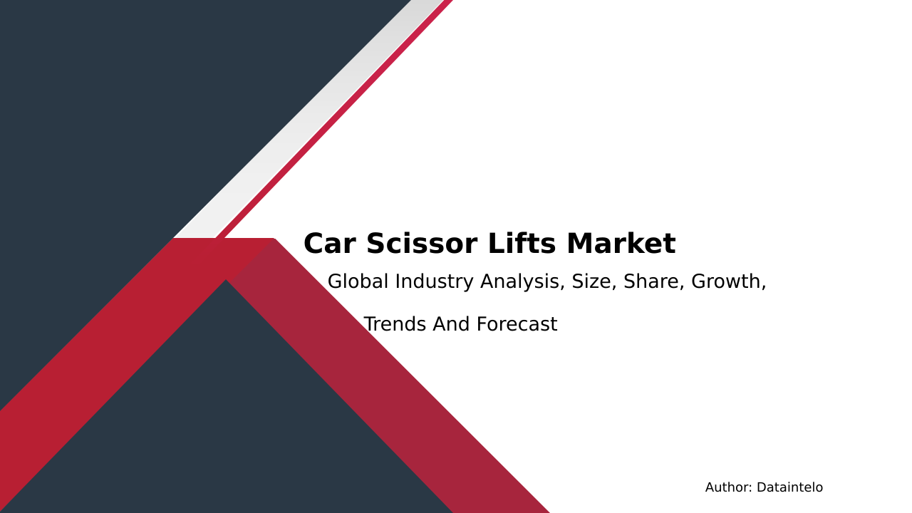 Car Scissor Lifts Market Research Report 2032