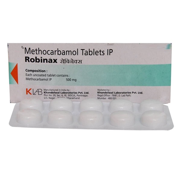 Robinax 500 mg Tablet - Fast Relief for Muscle Spasms