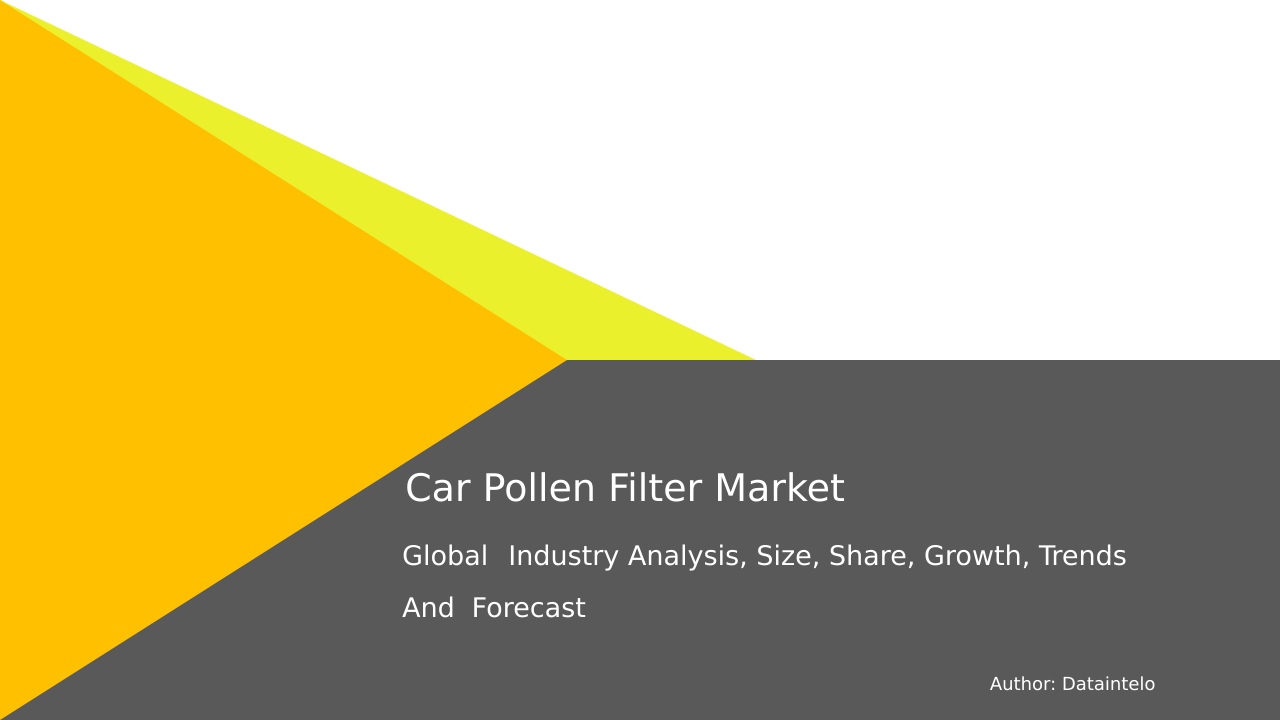 Car Pollen Filter Market Research Report 2032