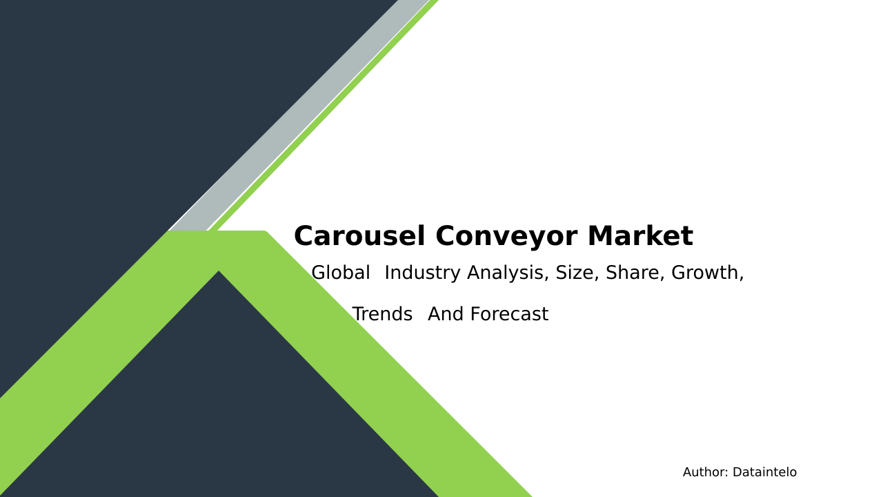 Carousel Conveyor Market Research Report 2032