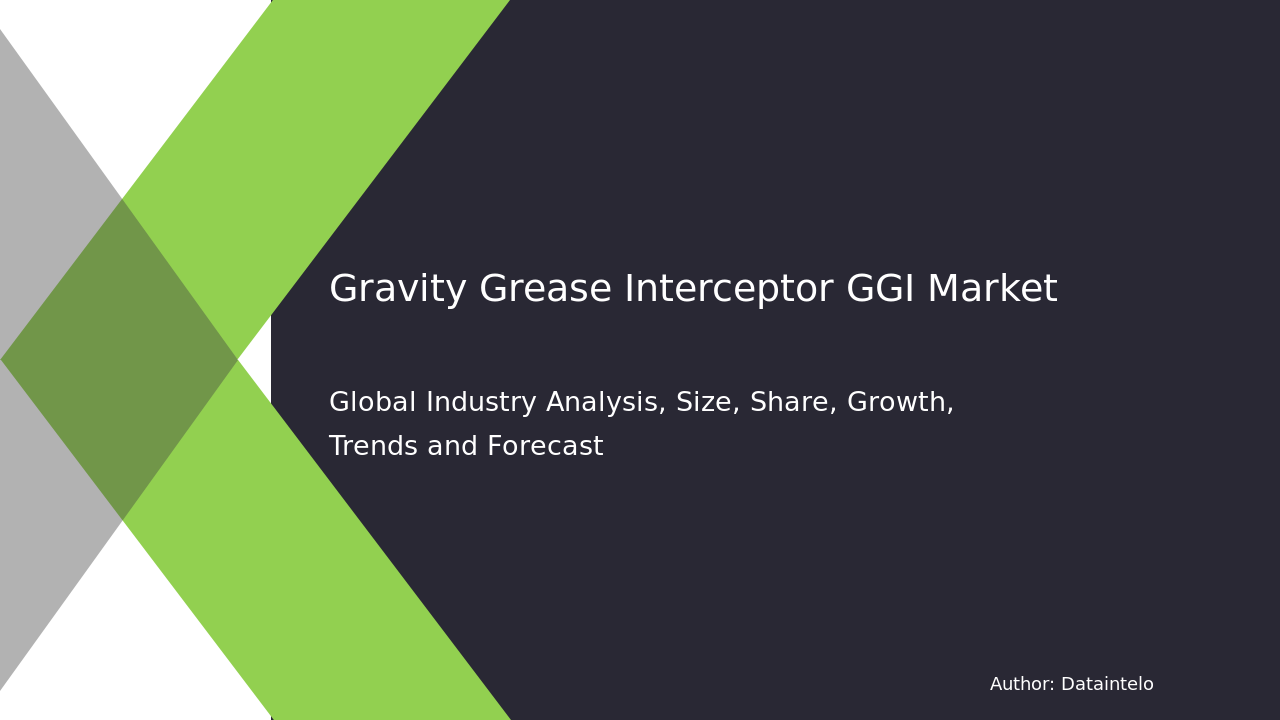 Request For Sample of Gravity Grease Interceptor (GGI) Market Research Report 2032