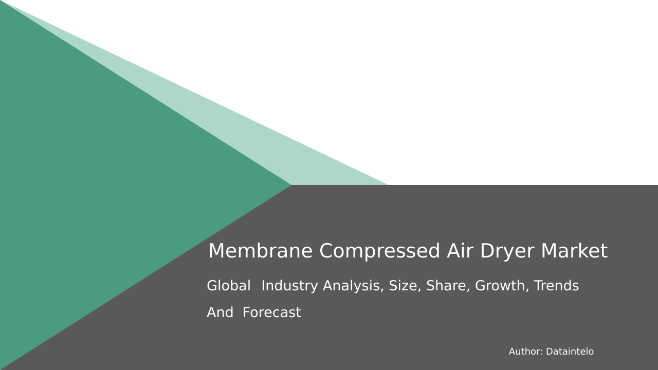 Request For Sample of Membrane Compressed Air Dryer Market Research Report 2032