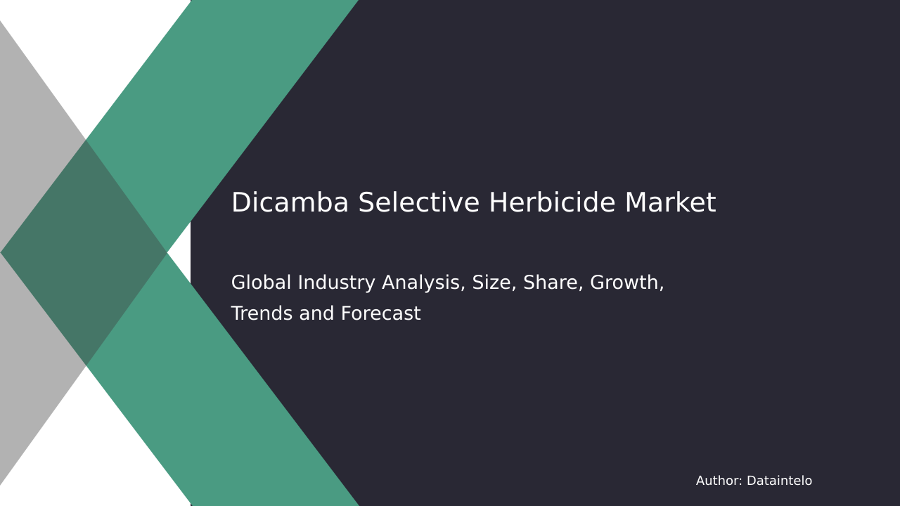 Dicamba Selective Herbicide Market Research Report 2032