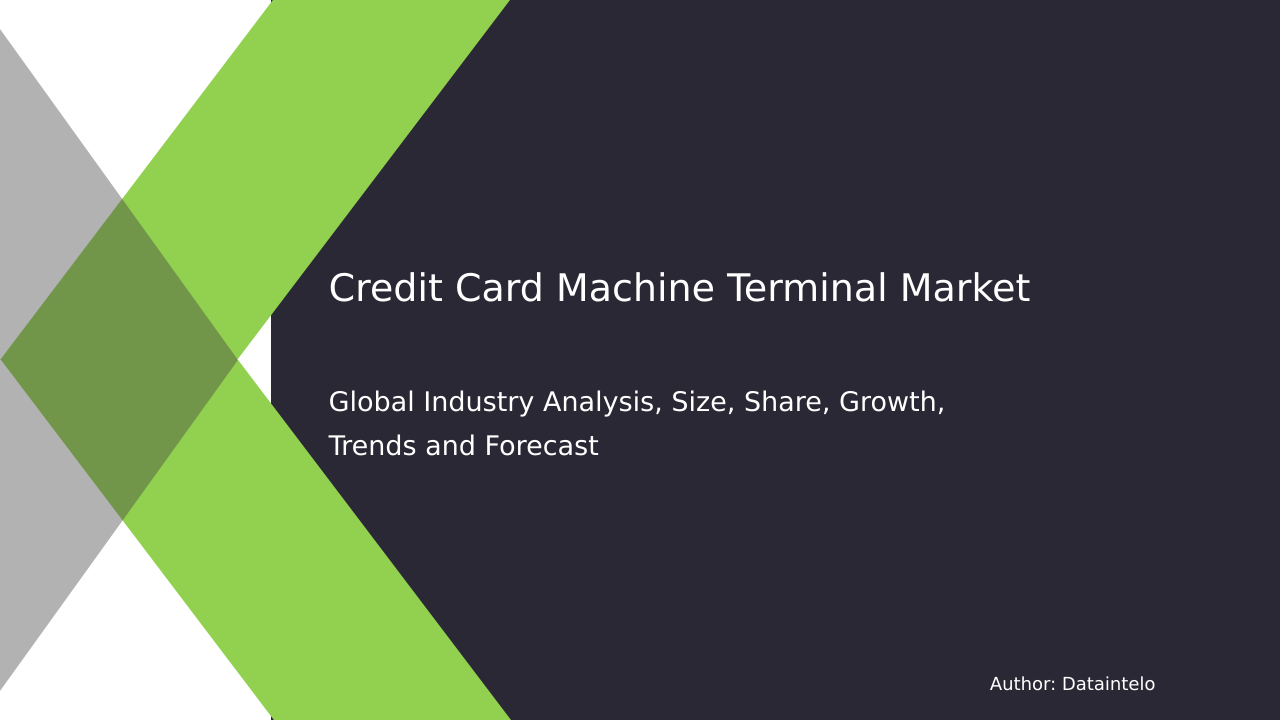 Credit Card Machine Terminal Market Research Report 2032