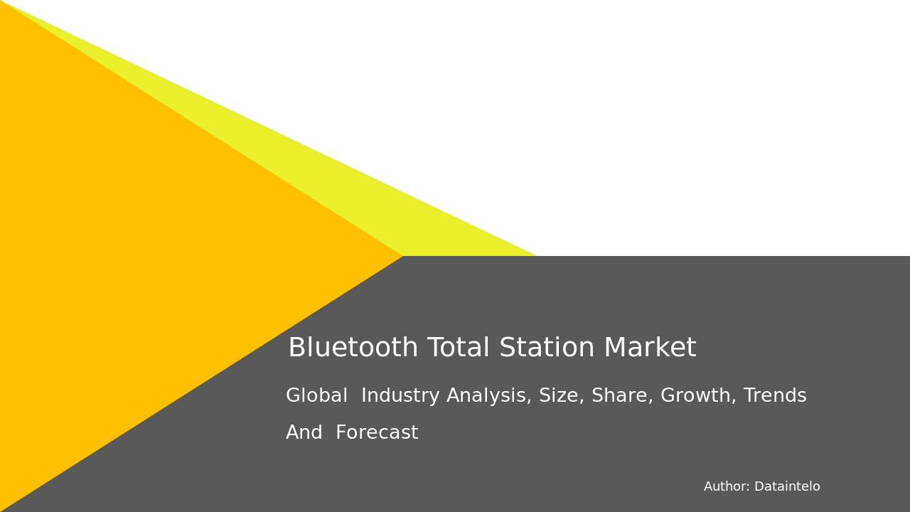 Bluetooth Total Station Market Research Report 2032