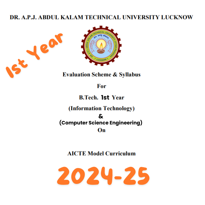 Download AKTU B-Tech CS IT 1st Year Syllabus PDF in 2024