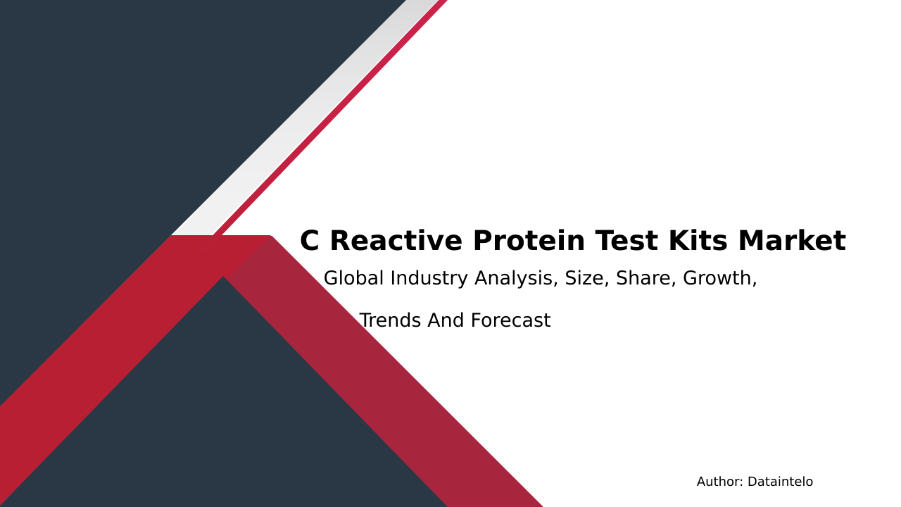 C Reactive Protein Test Kits Market Research Report 2032