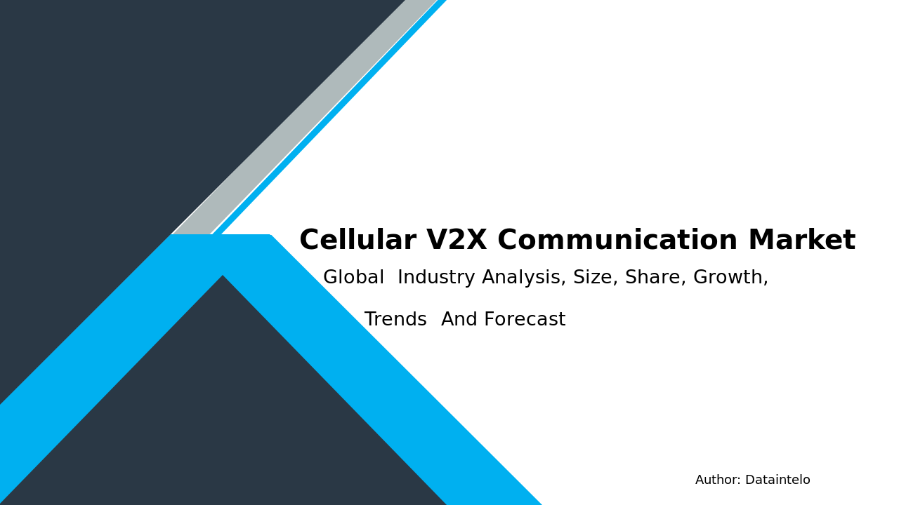 Request For Sample of Cellular V2X Communication Market Research Report 2032