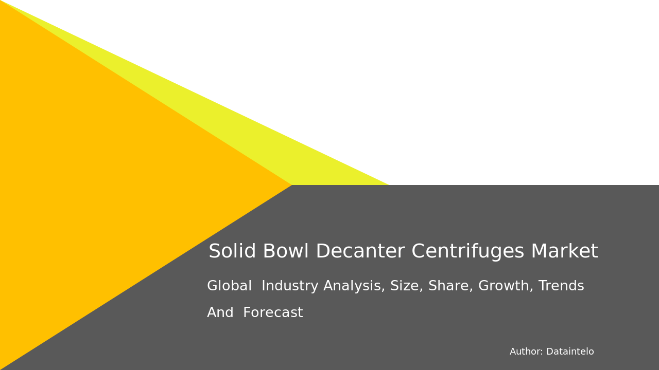 Request For Sample of Solid Bowl Decanter Centrifuges Market Research Report 2032