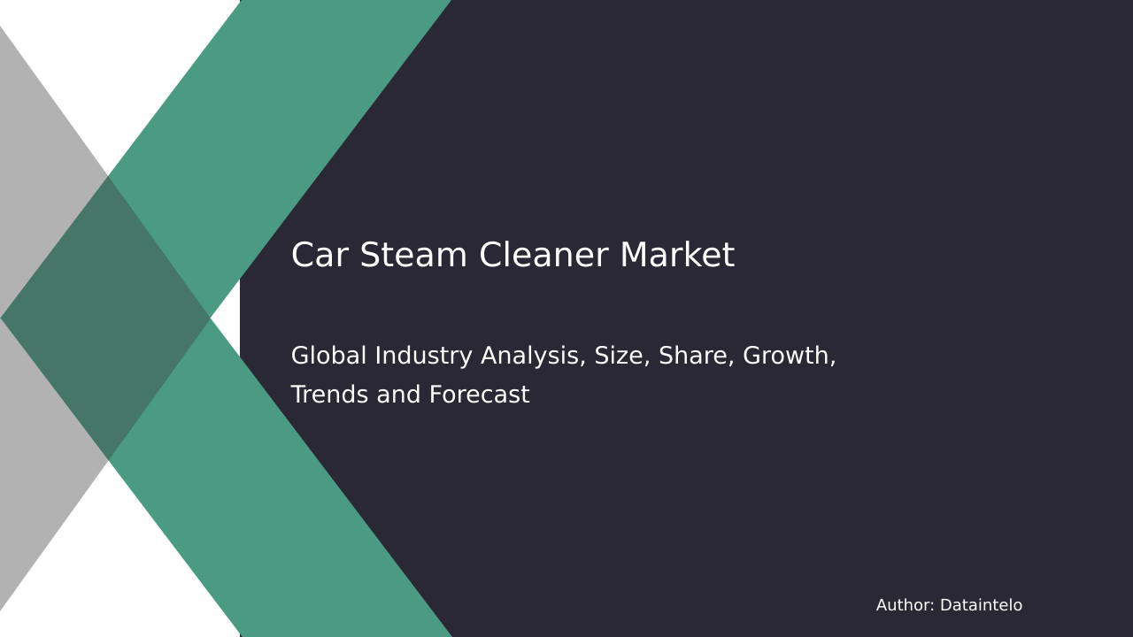 Car Steam Cleaner Market Research Report 2032