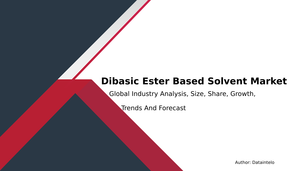 Dibasic Ester Based Solvent Market Research Report 2032