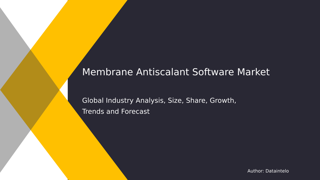 Request For Sample of Membrane Antiscalant Software Market Research Report 2032