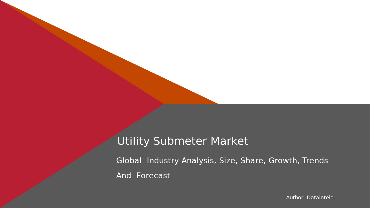 Request For Sample of Utility Submeter Market Report | Global Forecast From 2024 To 2032