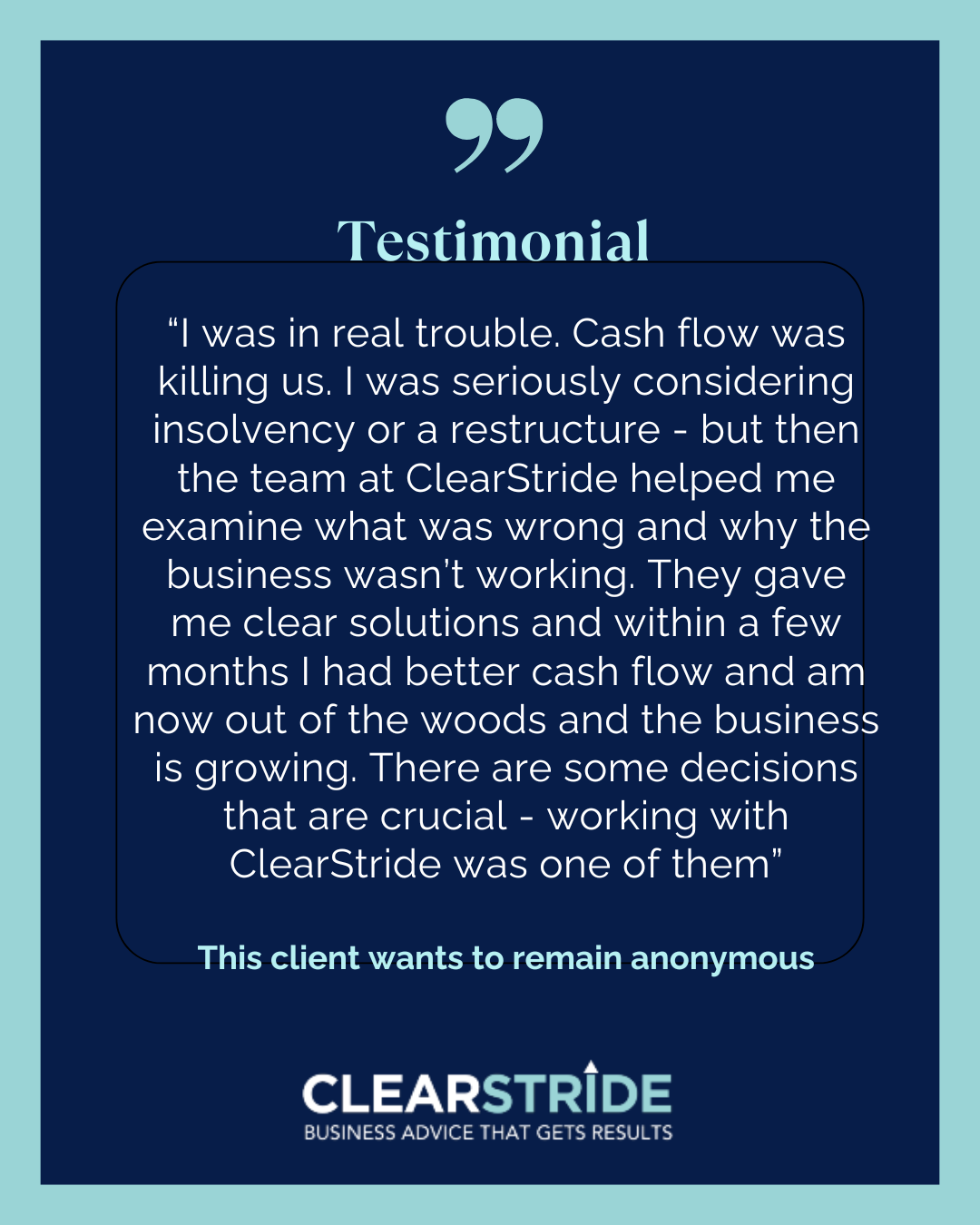 Small Business Restructure & Turnaround Experts | Clearstride Business Advisory