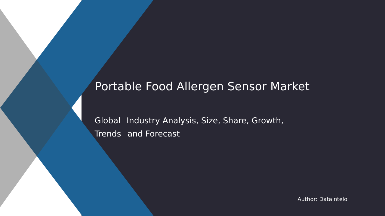 Request For Sample of Portable Food Allergen Sensor Market Research Report 2032