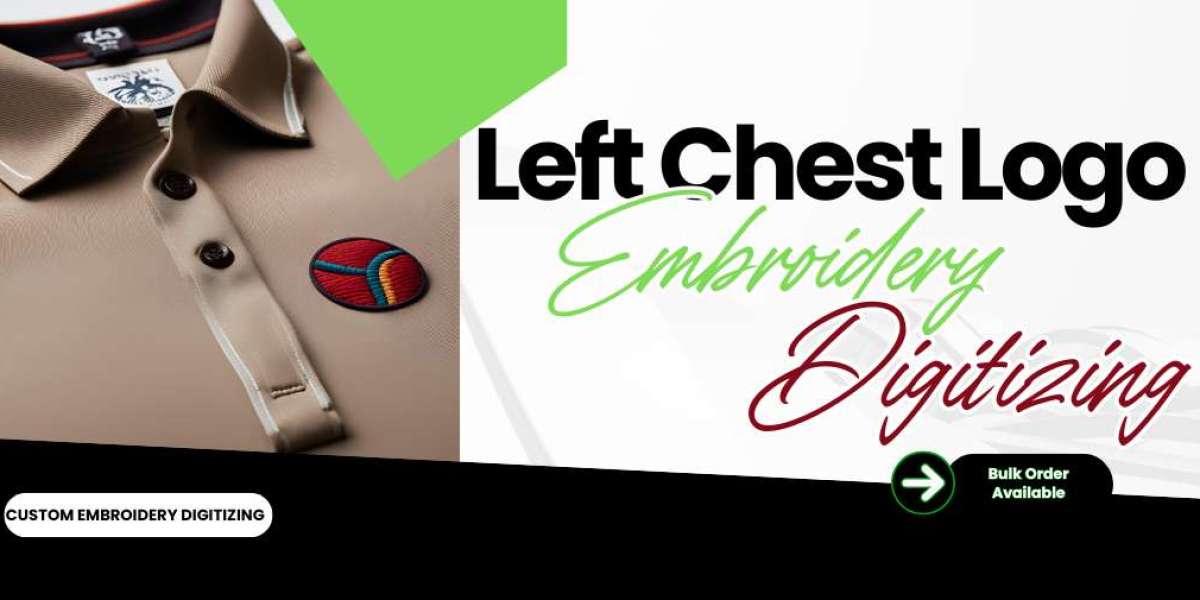 Get Perfect Left Chest Logo Embroidery Digitizing Service in 24 Hours